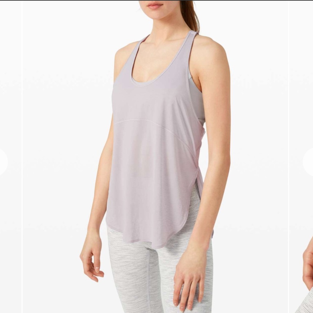 NWT lululemon twist around tank in iced iris